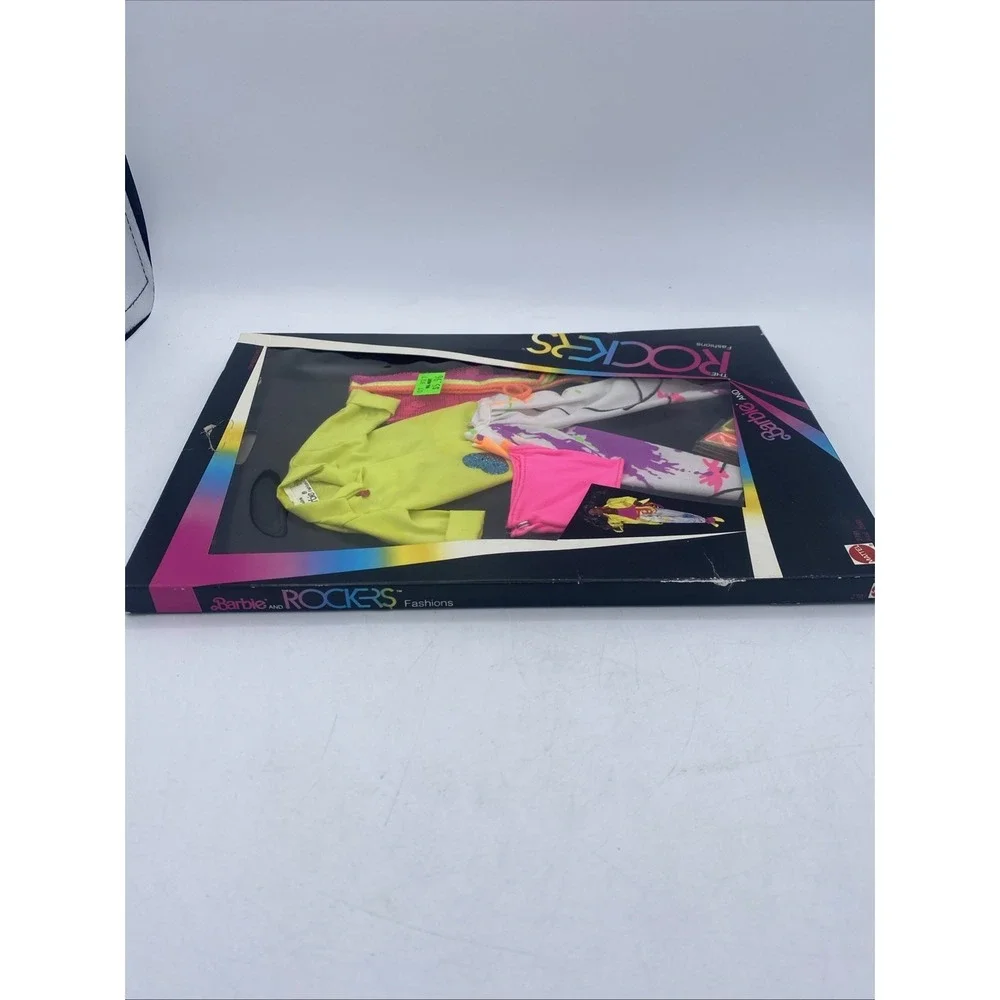 VTG 1985 Barbie and the Rockers Fashion 2791, Unpunched Package NIB  1980's Neon